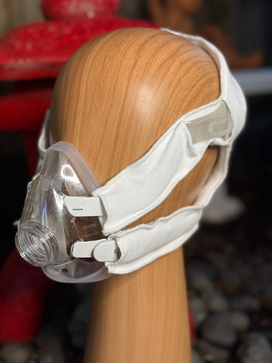 Super Clean CPAP Headgear Cover Custom designed to fit Full Face ResMed F10, F20, F30, F40, AirFit/AirTouch, QuattroFX, Philips Amara View, Fisher & Paykel Evora. (One Size Fits Most)