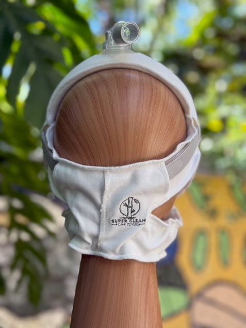 Super Clean CPAP Headgear Cover custom designed to fit Full Face F30i, x30i ResMed AirFit and the Philips Respironics DreamWear. (One Size Fits Most)