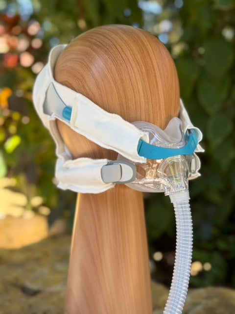 Super Clean CPAP Headgear Cover Custom designed to fit Full Face ResMed F10, F20, F30, F40, AirFit/AirTouch, QuattroFX, Philips Amara View, Fisher & Paykel Evora. (One Size Fits Most)